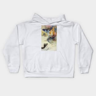 The Mermaid - Warwick Goble Kids Hoodie